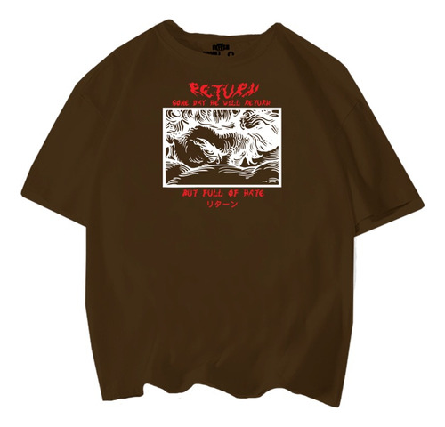 Playeras Hombres Lucifer Return Streetwear Oversize
