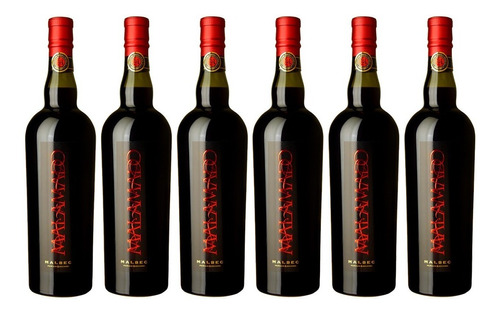 Vino Fortificado Malamado Malbec 750 Ml Caja X 6