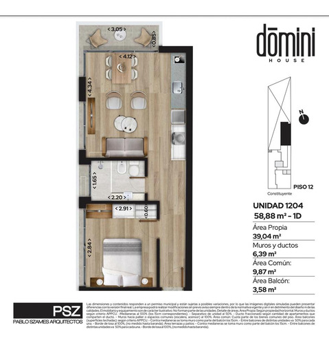 Apartamento 1 Dormitorio Con Terraza  Contra Frente, Zona Cordón!!!