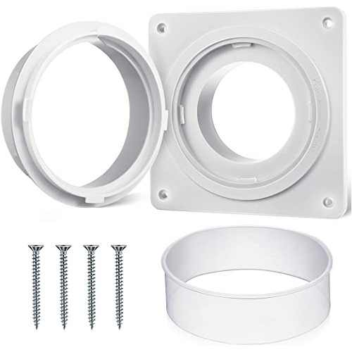 Dryer Vent Wall Plate Adapter, Covers Area 7 Inch X 7 I...