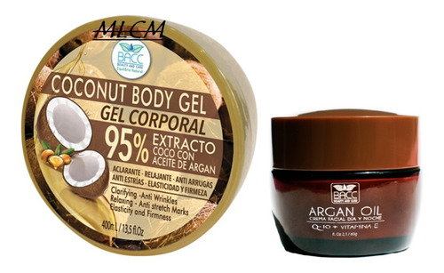 Gel Coco 95% Extracto Con Argán + Crema Aceite Argán Q-10