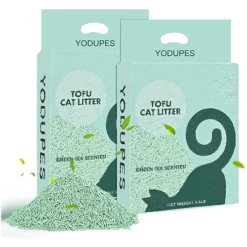 Yodupes Arena Para Gatos De Tofu Aglutinante Para Gatos, Des