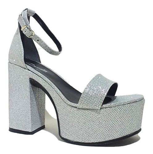 Imagen 4 de 5 de Sandalias Sasha Glitter Plata