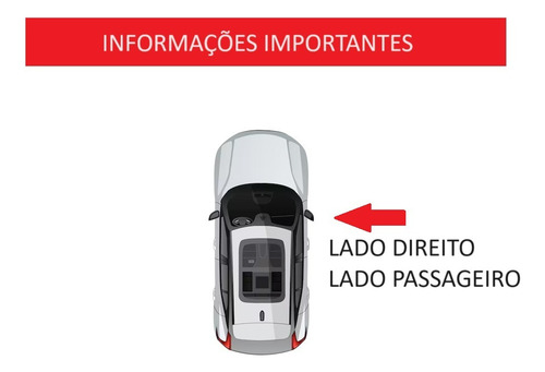Lente Azul Espelho Retrovisor C/ Base Celta 01 Lado Direito