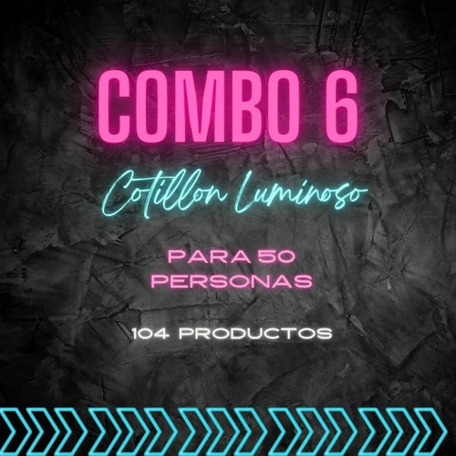 Cotillon Carioca Combo#06 Fluor Para 50 Personas