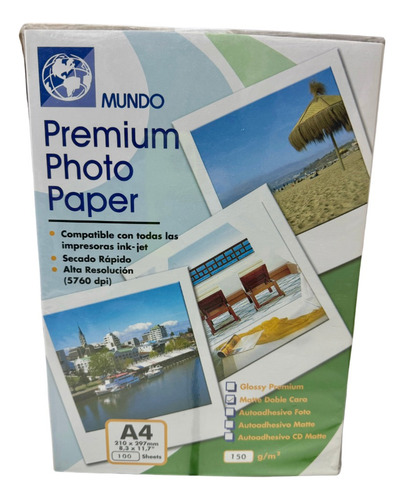 Papel Alta Resolución Matte Doble Cara 150grs