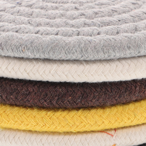6pcs Cotton Rope Coasters Cotton Thread Coasters Anti-scaldi