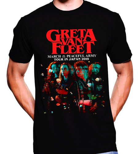 Camiseta Premium Rock Estampada Greta Van Fleet 05