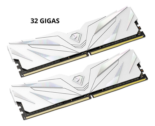 Memoria Ram Ddr4 Gamer Netac 2 X 16gb 3200 Branco 32 Gigas