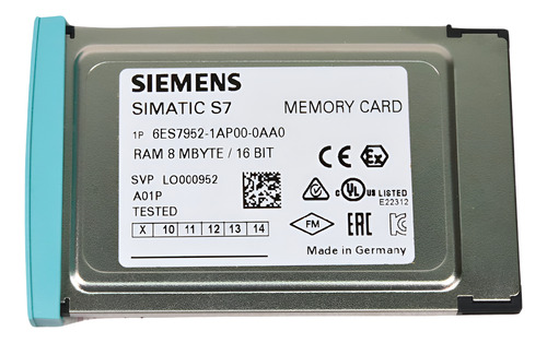 Siemens 6es7952-1ap00-0aa0 Memoria Card 8 Mb S7-400