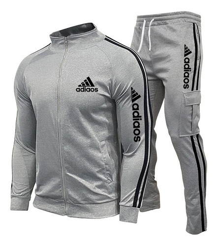 Conjunto De Cardigã Sólido Masculino Casual De Moda 2024