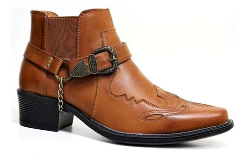 Botas Vaqueras Vintage De Cuero Altas Para Hombre