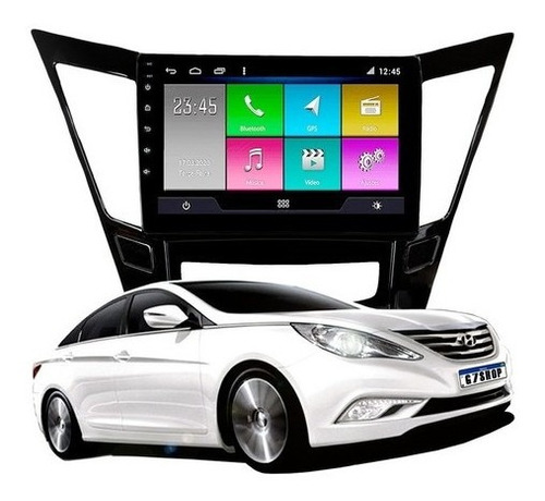 Multimídia Android Hyundai Sonata 9 Pol Gps Tv Wi-fi