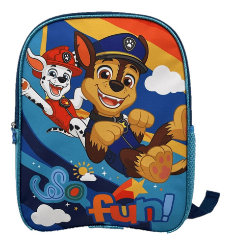 Mochila Preescolar Paw Patrol Color Azul