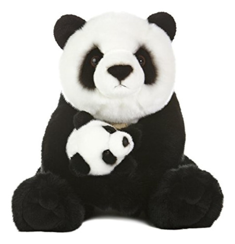 Aurora World Miyoni Panda Bear Con Cub Plush 15