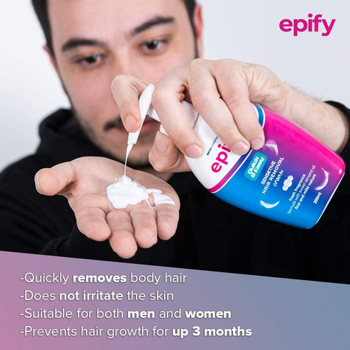 Crema Depilatoria Epify Para Piel Sensible - 3 Paquetes