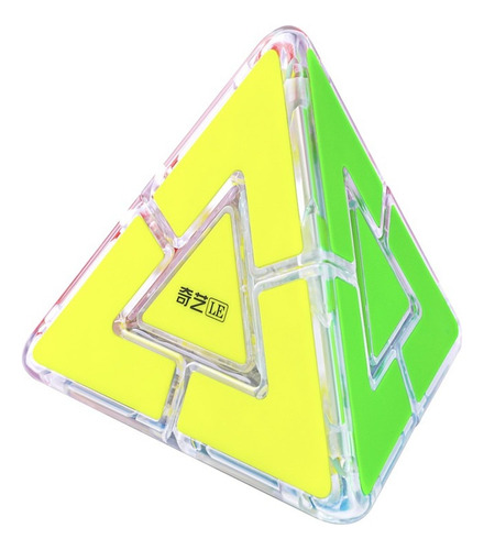 Cubo Qiyi Pyraminx Lite Edición Limitada Base Transparente