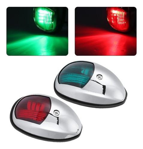 Luz Led De Navegación Marina De 12 V, Impermeable, Verde, Es
