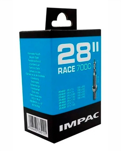 Imagen 1 de 1 de Camara P/ Bici Impac Rod 28  Race 700c V / Presta 40 Mm