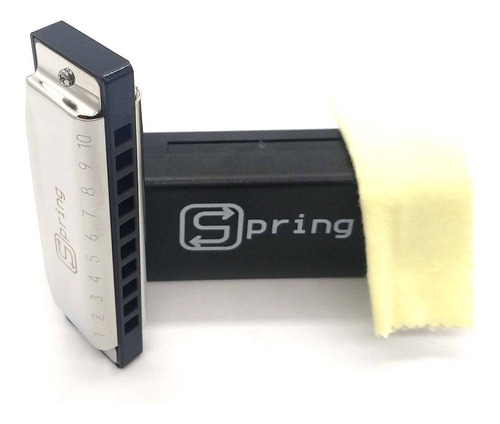 Imagem 4 de 5 de Gaita Harmônica Diatônica Blues Spring Sg20 Tons Variados
