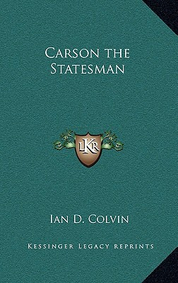 Libro Carson The Statesman - Colvin, Ian D.