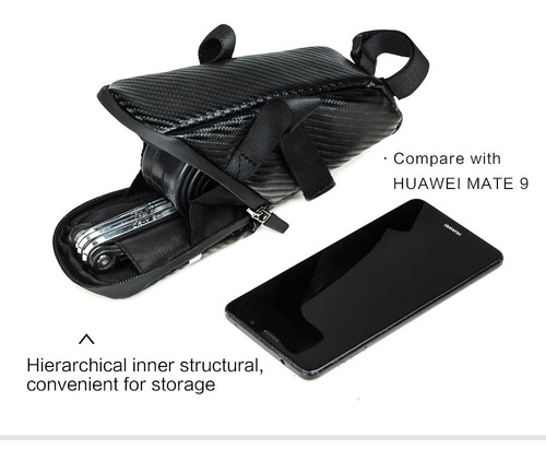 Imagen 6 de 9 de Bolsa Sillín Impermeable Bolsa Trasera Bicicleta Asiento
