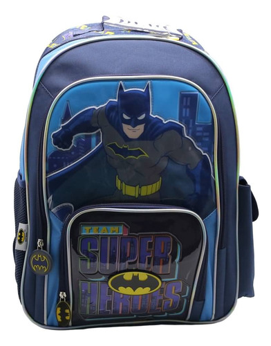 Mochila Escolar Dc Liga De La Justicia Batman Team Super