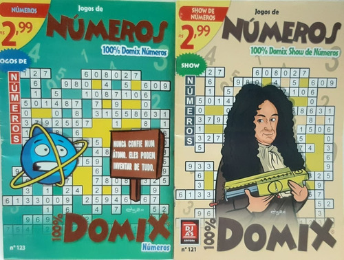 Imagem 4 de 10 de Kit 20 Revistas Domix Numeros (numerex) Sem Repetições Dj&as
