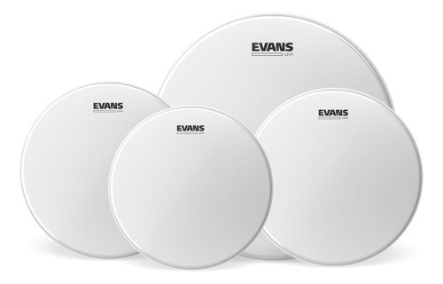 Kit De Peles Porosa Evans 10 12 14 16 Polegadas Uv1 Pro Rock