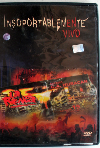 Dvd  La Renga  Insoportablemente Vivo  Original C/booklet