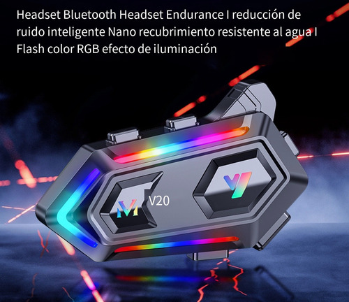 Intercomunicador Moto Mixio Y20max Casco Manos Libres Ip67