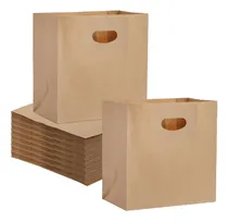 Comprar 25 Bolsas Papel Kraft Bolsas Papel Bolsa Con Manilla 28x28cm Color Marrón claro \u002F bolsas kraft 28x28cm bolsas de papel