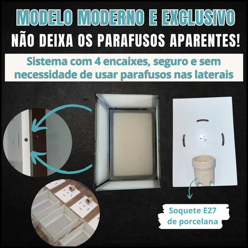 Kit 24 Arandela Alumínio 5 Vidros E27 17 Cm Parede Externa
