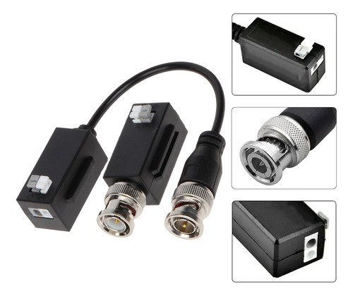 Balun De Video Pasivo Vconn Hd-tvi/cvi/ahd/cvbs 3mp Hasta 4k