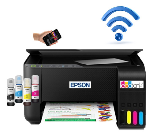 Impresora Epson L3250, Wifi, Tinta Continua Ecotank, 3 En 1