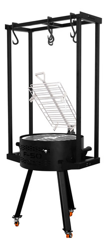 Fogonero Modelo F-50 Con Estaca Y Perchero - Grillcorp