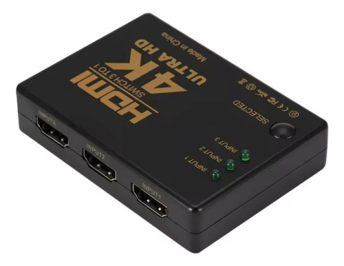 Switch Divisor Hd Hub Hdmi 1.4 Splitter Com Controle