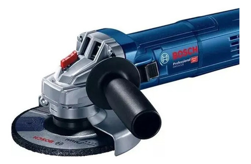 Amoladora Bosch Gws-9 de 125 salidas, 900 W, 5 pulgadas, color azul