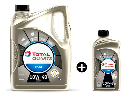 Aceite Total Quartz 7000 10w40 Semisintetico 5 Litros