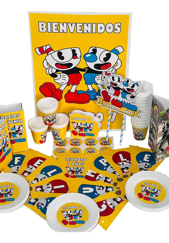 Cotillón Infantil Personalizado X 30 Cuphead