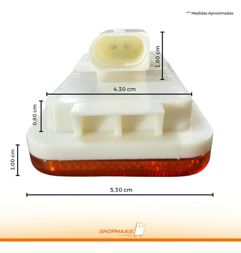 Kit Com 4 Lanternas Lateral Led Volvo Fh 24v - Delimitadora