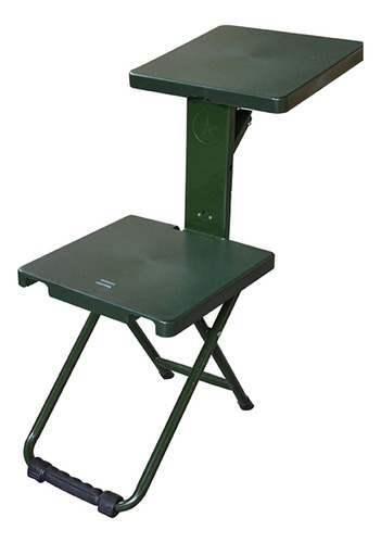 Asiento De Taburete De Silla Plegable Multifuncional Verde