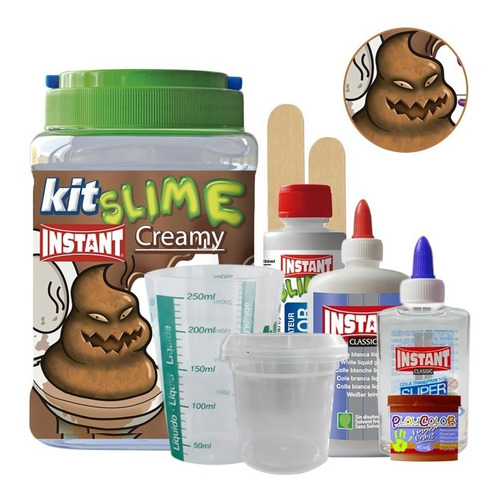 Kit Para Crear Slime + Utensilios + Estuche Portátil