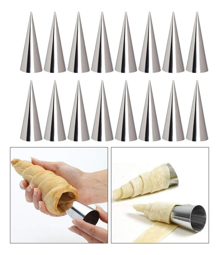 New 2 Juego De Moldes For Hacer Conos De Crema, Set 2 Piezas