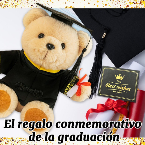 Peluche De Graduación Oso Con Bolsa Regalo Y Tarjetas