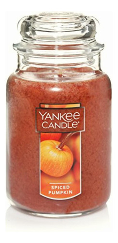 Yankee Candle Vela Aromática, Aroma De Calabaza Color Naranja Liso