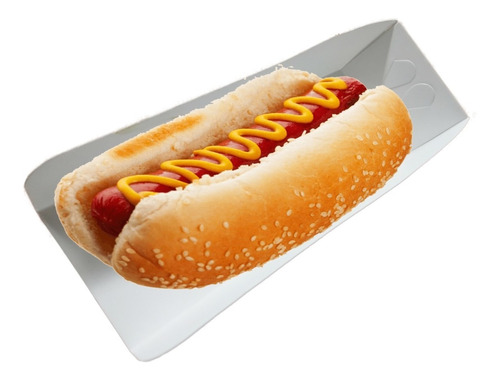 Charola Desechable Para Hot Dog 100 Piezas