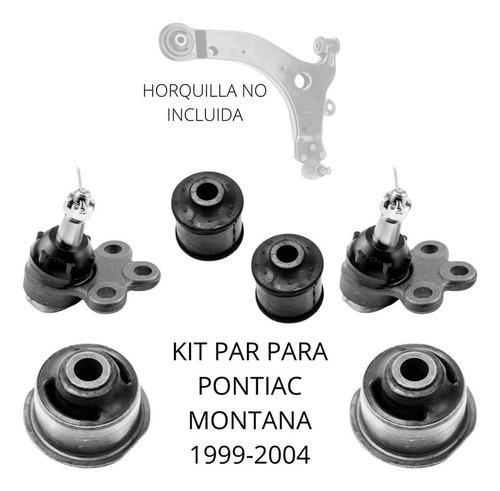 Kit Bujes Y Par Rotulas Para Pontiac Montana 1999-2004