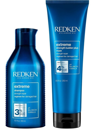 Shampoo + Mascarilla Para Cabello Muy Dañado Redken Extreme