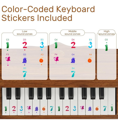 Piano De Madera 25 Teclas Para Niños
